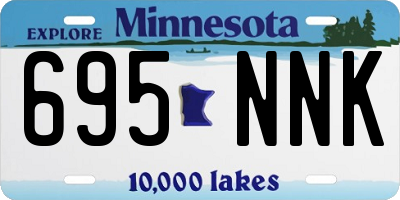 MN license plate 695NNK