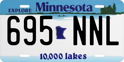 MN license plate 695NNL
