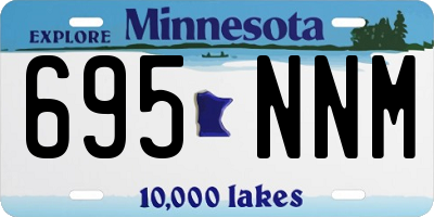 MN license plate 695NNM