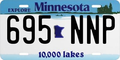 MN license plate 695NNP