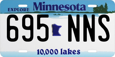 MN license plate 695NNS