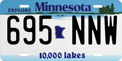 MN license plate 695NNW