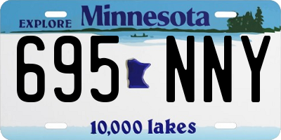 MN license plate 695NNY