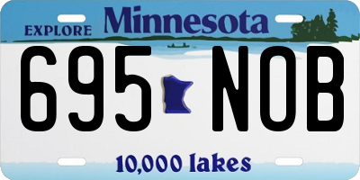 MN license plate 695NOB