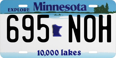 MN license plate 695NOH