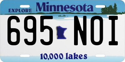 MN license plate 695NOI