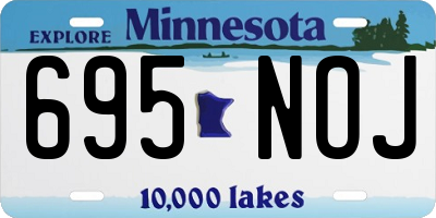 MN license plate 695NOJ