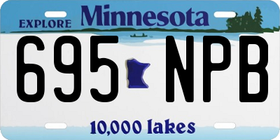 MN license plate 695NPB