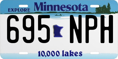 MN license plate 695NPH