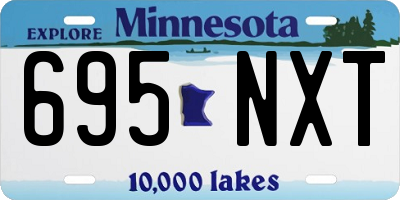 MN license plate 695NXT
