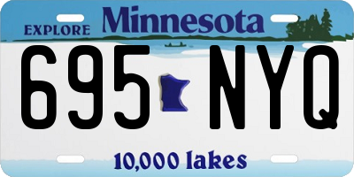 MN license plate 695NYQ
