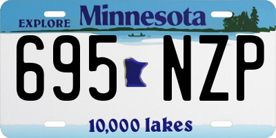 MN license plate 695NZP