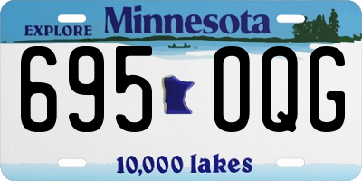 MN license plate 695OQG
