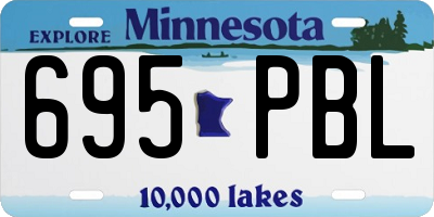 MN license plate 695PBL