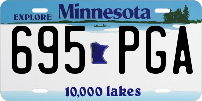 MN license plate 695PGA