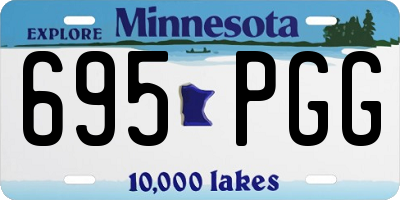 MN license plate 695PGG