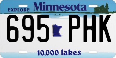 MN license plate 695PHK