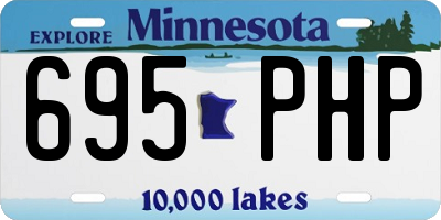 MN license plate 695PHP