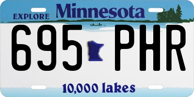 MN license plate 695PHR