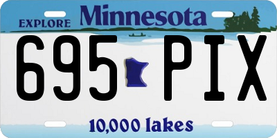 MN license plate 695PIX