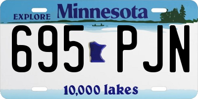 MN license plate 695PJN