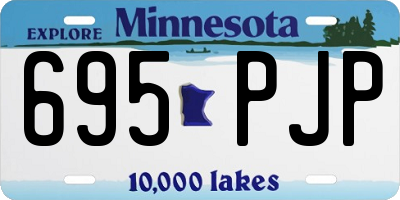MN license plate 695PJP