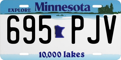 MN license plate 695PJV