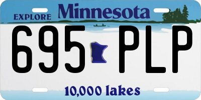 MN license plate 695PLP