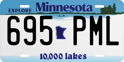 MN license plate 695PML