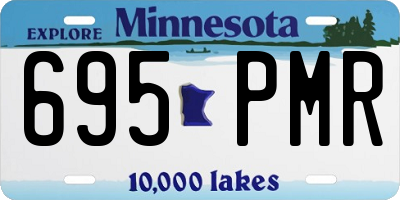 MN license plate 695PMR