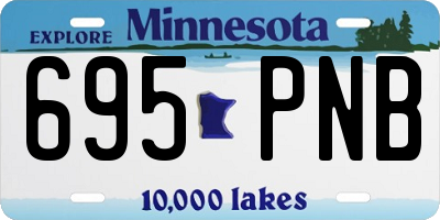 MN license plate 695PNB