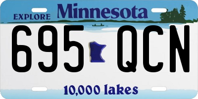 MN license plate 695QCN