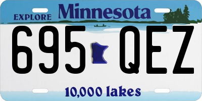 MN license plate 695QEZ
