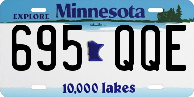 MN license plate 695QQE