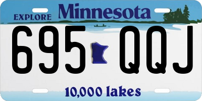 MN license plate 695QQJ