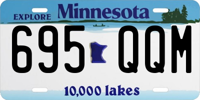 MN license plate 695QQM