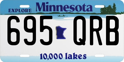 MN license plate 695QRB