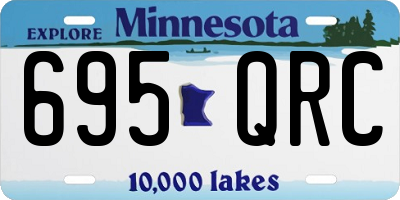 MN license plate 695QRC