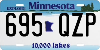 MN license plate 695QZP