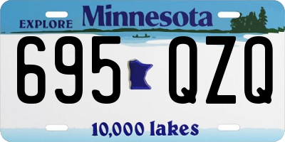 MN license plate 695QZQ
