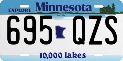MN license plate 695QZS