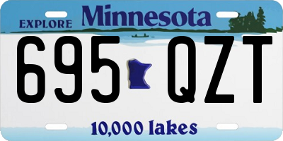 MN license plate 695QZT