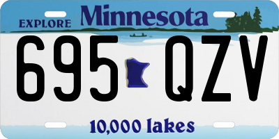 MN license plate 695QZV