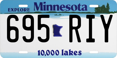 MN license plate 695RIY