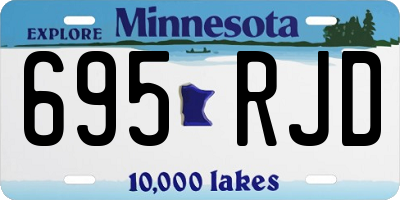 MN license plate 695RJD