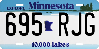 MN license plate 695RJG