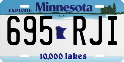 MN license plate 695RJI