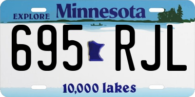 MN license plate 695RJL