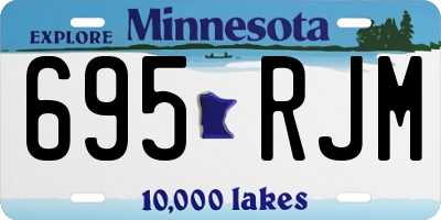 MN license plate 695RJM