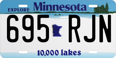 MN license plate 695RJN